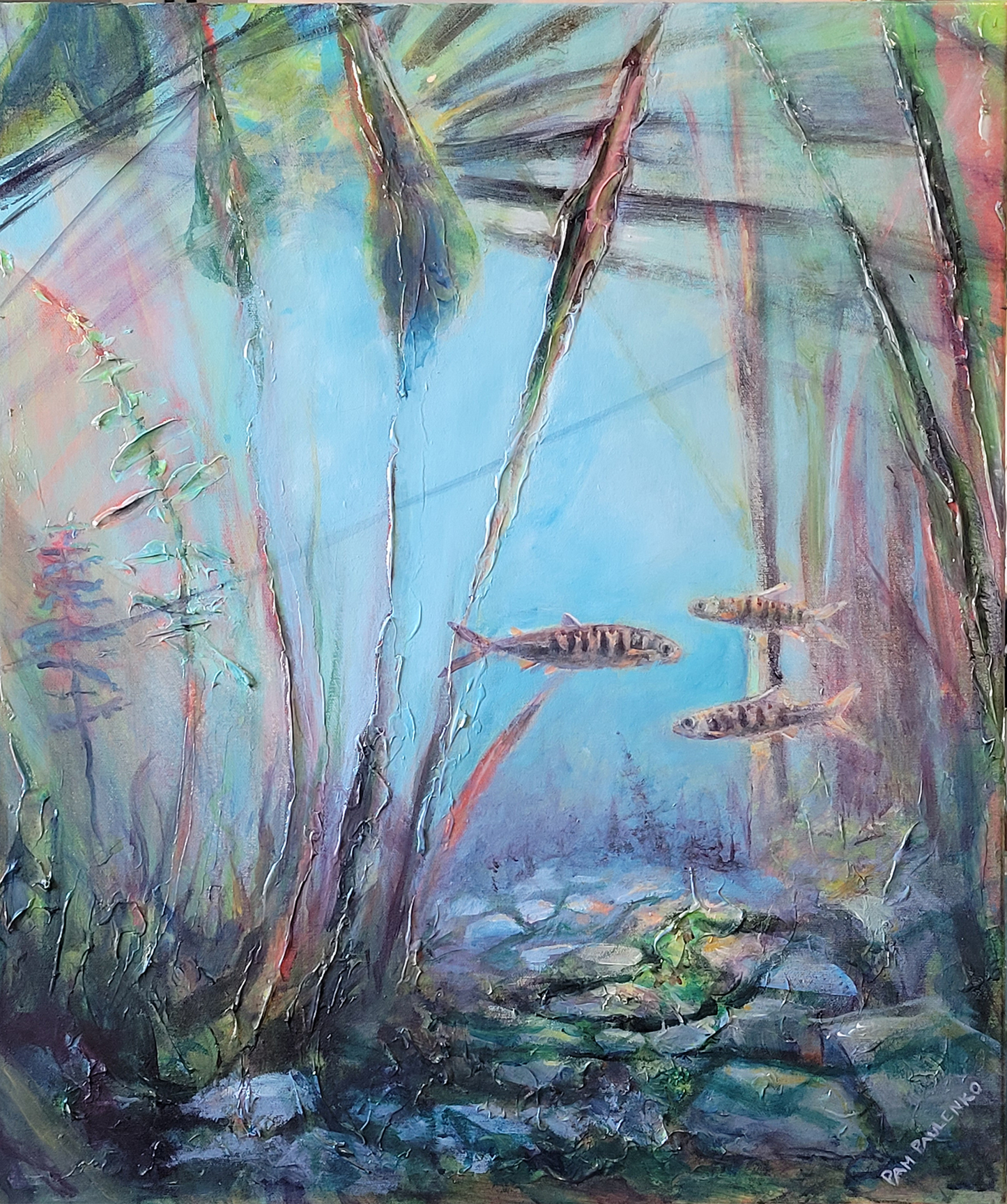 Conversations With Friends | Original Acrylic Painting