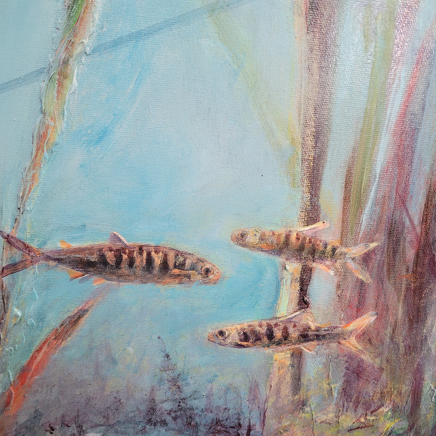 Conversations With Friends | Original Acrylic Painting