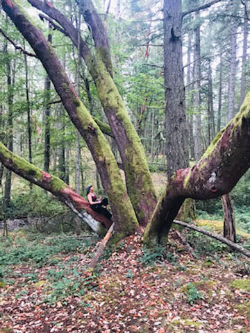 socially conscious artist, Pamela Paulenko amidst the Ontario Wildlife