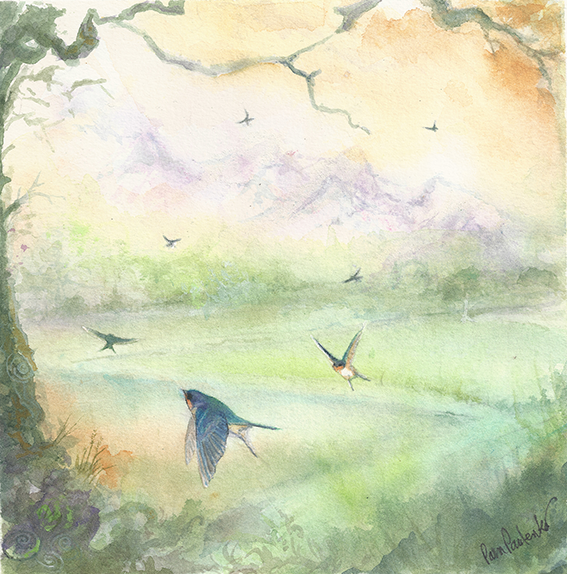 Peaceful Easy Feeling | Original watercolour painting